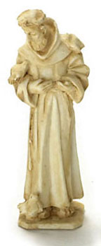 Dollhouse Miniature St. Francis, Tan
